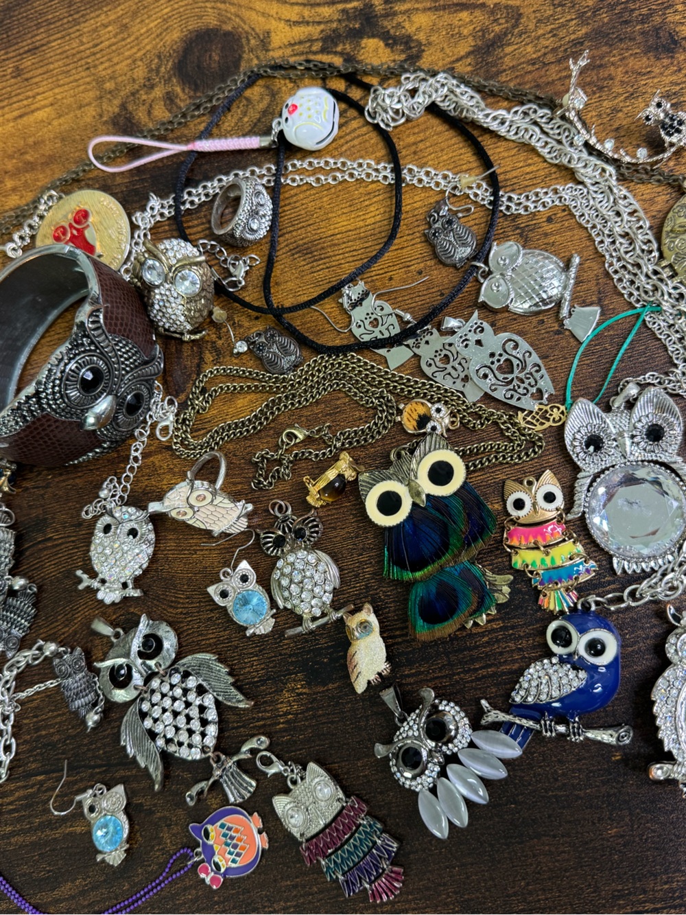 Owl Theme Crafting Jewelry Lot Witchy Fairy Core Boho DIY Fun